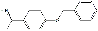 (1S)-1-[4-(BENZYLOXY)PHENYL]ETHANAMINE Struktur