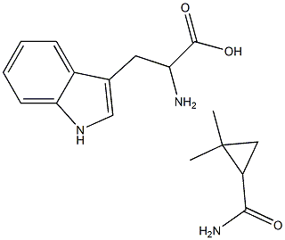 2,2-DIMETHYLCYCLOPROPANE CARBOXAMIDE DL-TRYPTOPHAN Struktur