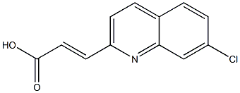 3-(7-CHLOROQUINOLIN-2-YL)ACRYLIC ACID Struktur