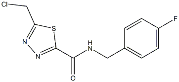 5-(CHLOROMETHYL)-N-(4-FLUOROBENZYL)-1,3,4-THIADIAZOLE-2-CARBOXAMIDE Struktur