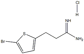 3-(5-Bromo-thiophen-2-yl)-propionamidine HCl Struktur