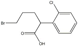 5-Bromo-2-(2-chlorophenyl)pentanoic acid Struktur