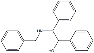 trans-2-Benzylamino-1,2-diphenyl-ethanol Struktur