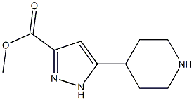 5-PIPERIDIN-4-YL-1H-PYRAZOLE-3-CARBPXYLIC ACID METHYL ESTER Struktur