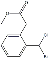 ALPHA-BROMO-(2-CHLOROMETHYLPHENYL) ACETIC ACID METHYL ESTER Struktur