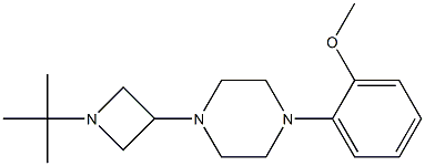 N-T-BUTYL-3-(4-(O-METHOXYPHENYL)PIPERAZINYL)AZETIDINE Struktur