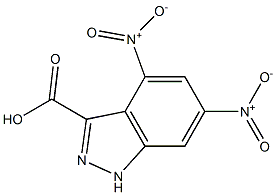 4,6-DINITRO(1H)INDAZOLE-3-CARBOXYLIC ACID Struktur