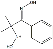 2-HYDROXYLAMINO-2-METHYL-1-PHENYL-1-PROPANONE OXIME Struktur