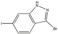 3-BROMO-6-IODOINDAZOLE Struktur