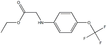 N-(4-TRIFLUOROMETHOXYPHENYL)GLYCINEETHYL ESTER Struktur