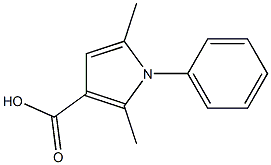 2,5-DIMETHYL-1-PHENYLPYRROLE-3-CARBOXYLIC ACID Struktur