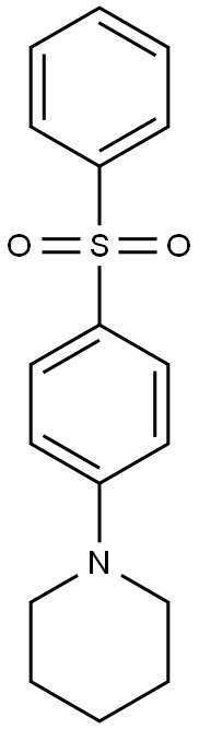 1-[4-(phenylsulfonyl)phenyl]piperidine Struktur