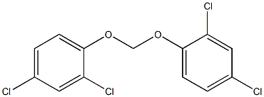 2,4-dichloro-1-[(2,4-dichlorophenoxy)methoxy]benzene Struktur