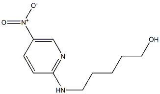 5-[(5-nitro-2-pyridyl)amino]pentan-1-ol Struktur