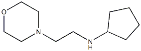 N-(2-morpholin-4-ylethyl)cyclopentanamine Struktur