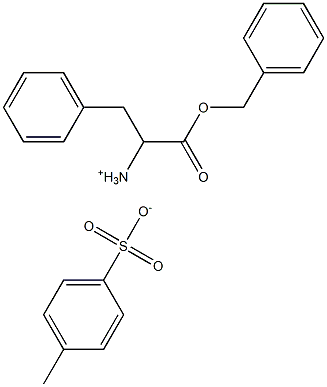 [1-benzyl-2-(benzyloxy)-2-oxoethyl]ammonium 4-methyl-1-benzenesulfonate Struktur