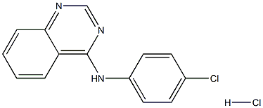 N4-(4-chlorophenyl)quinazolin-4-amine hydrochloride Struktur