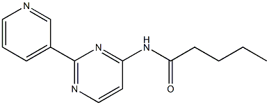 N-[2-(3-pyridinyl)-4-pyrimidinyl]pentanamide Struktur