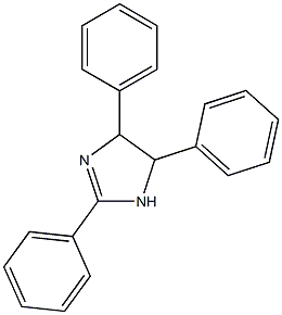 2,4,5-triphenyl-4,5-dihydro-1H-imidazole Struktur