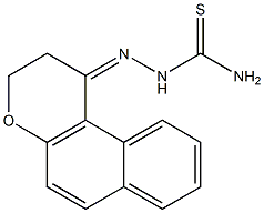 2-(2,3-dihydro-1H-benzo[f]chromen-1-yliden)hydrazine-1-carbothioamide Struktur