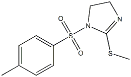 1-[(4-methylphenyl)sulfonyl]-2-(methylthio)-4,5-dihydro-1H-imidazole Struktur