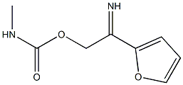 2-({[(methylamino)carbonyl]oxy}ethanimidoyl)furan Struktur