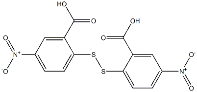 2-[(2-carboxy-4-nitrophenyl)dithio]-5-nitrobenzoic acid Struktur