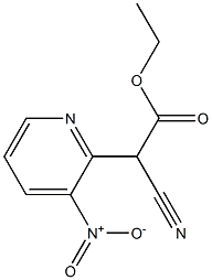 ethyl cyano(3-nitropyridin-2-yl)acetate Struktur