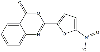 2-(5-nitro-2-furyl)-4H-3,1-benzoxazin-4-one Struktur