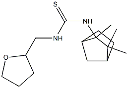 N-tetrahydrofuran-2-ylmethyl-N'-(2,3,3-trimethylbicyclo[2.2.1]hept-2-yl)thiourea Struktur