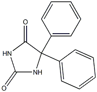 5,5-diphenylimidazolidine-2,4-dione Struktur