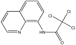 N1-(8-quinolyl)-2,2,2-trichloroacetamide Struktur