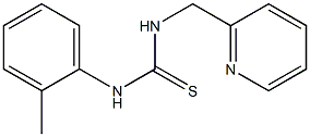 N-(2-methylphenyl)-N'-(2-pyridinylmethyl)thiourea Struktur