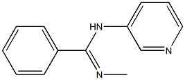 N'-methyl-N-(3-pyridinyl)benzenecarboximidamide Struktur