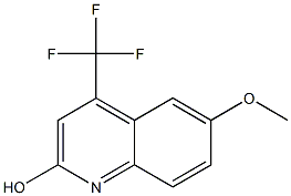 6-methoxy-4-(trifluoromethyl)-2-quinolinol Struktur