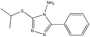 3-(isopropylsulfanyl)-5-phenyl-4H-1,2,4-triazol-4-amine Struktur