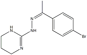 1-(4-bromophenyl)ethan-1-one 1-(1,4,5,6-tetrahydropyrimidin-2-yl)hydrazone Struktur