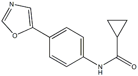 N1-[4-(1,3-oxazol-5-yl)phenyl]cyclopropane-1-carboxamide Struktur