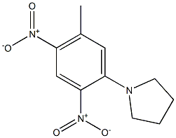 1-(5-methyl-2,4-dinitrophenyl)pyrrolidine Struktur