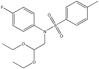 N1-(2,2-diethoxyethyl)-N1-(4-fluorophenyl)-4-methylbenzene-1-sulfonamide Struktur