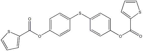 4-({4-[(2-thienylcarbonyl)oxy]phenyl}sulfanyl)phenyl 2-thiophenecarboxylate Struktur