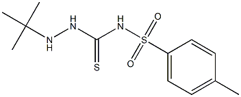 N1-{[2-(tert-butyl)hydrazino]carbothioyl}-4-methylbenzene-1-sulfonamide Struktur