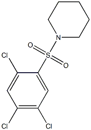 1-[(2,4,5-trichlorophenyl)sulfonyl]piperidine Struktur