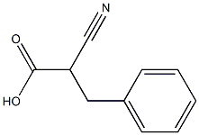 2-cyano-3-phenylpropanoic acid Struktur