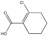 2-chloro-1-cyclohexene-1-carboxylic acid Struktur