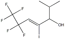 6,6,7,7,7-pentafluoro-4-iodo-2-methylhept-4-en-3-ol Struktur