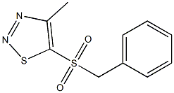 benzyl 4-methyl-1,2,3-thiadiazol-5-yl sulfone Struktur