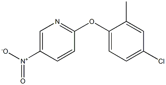 2-(4-chloro-2-methylphenoxy)-5-nitropyridine Struktur