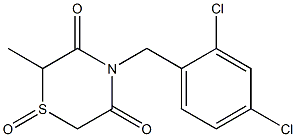 4-(2,4-dichlorobenzyl)-2-methyl-1lambda~4~,4-thiazinane-1,3,5-trione Struktur