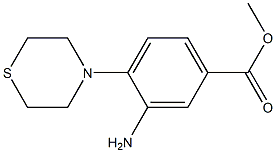 methyl 3-amino-4-(1,4-thiazinan-4-yl)benzenecarboxylate Struktur